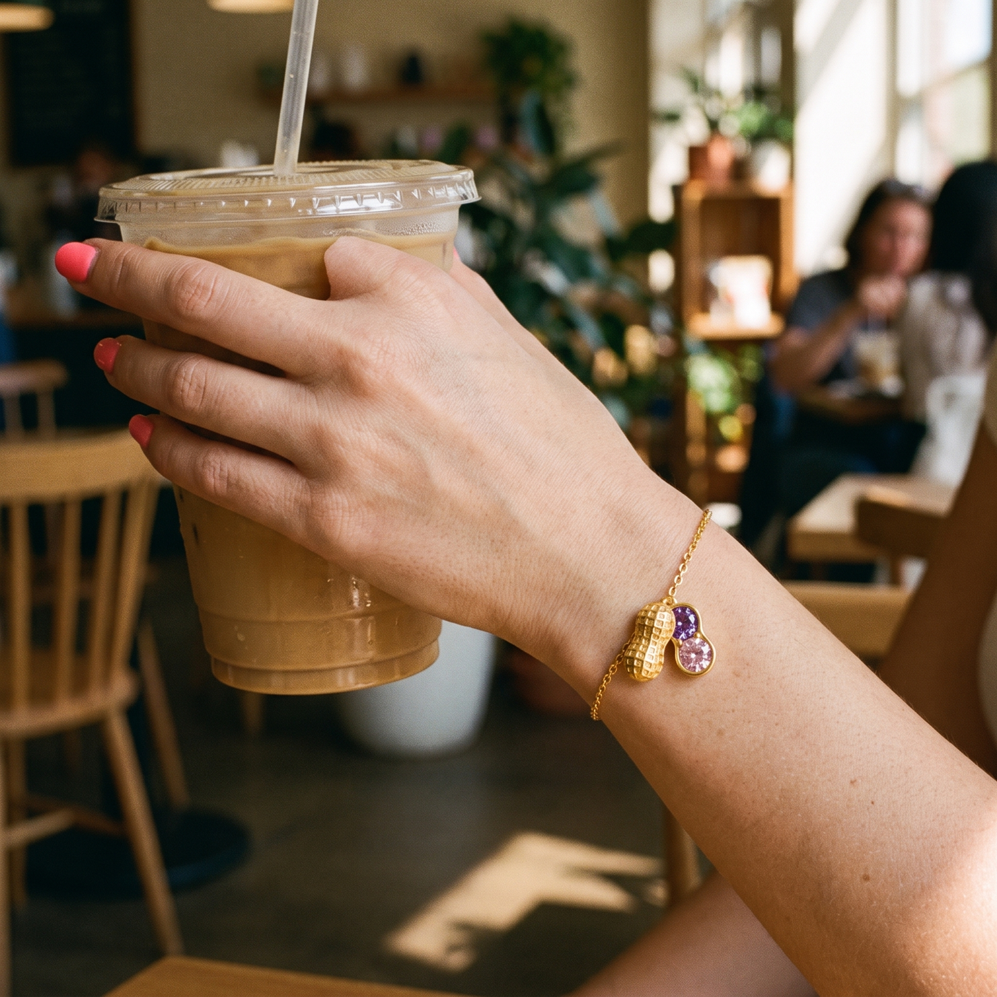 Nuts Together — Besties Birthstone Peanut Bracelet