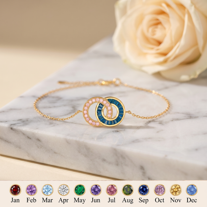 Two Circles, One Bond — Mother & Daughter Bracelet