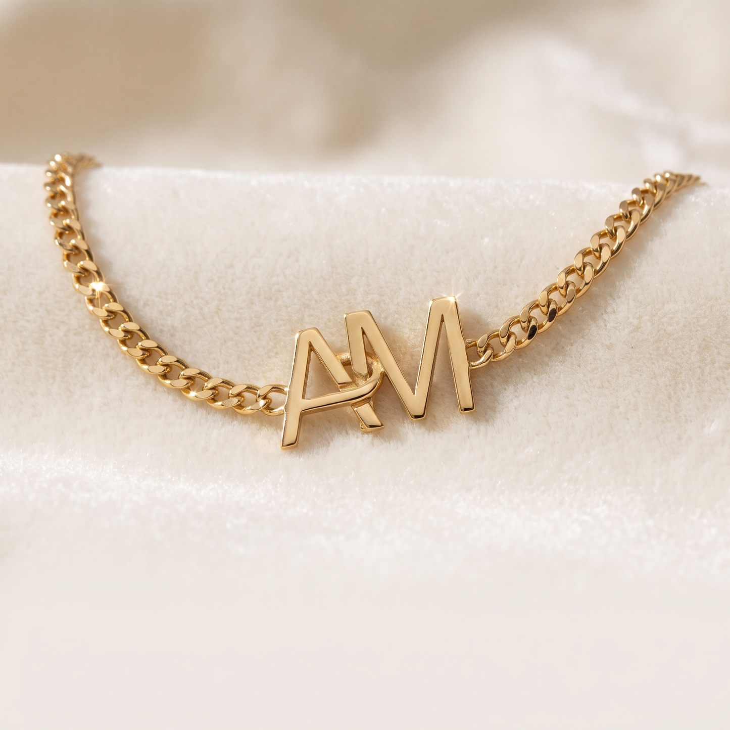 Yours & Mine — Interlocking Initial Bracelet