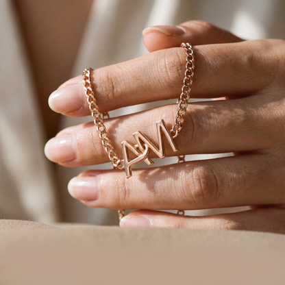Yours & Mine — Interlocking Initial Bracelet