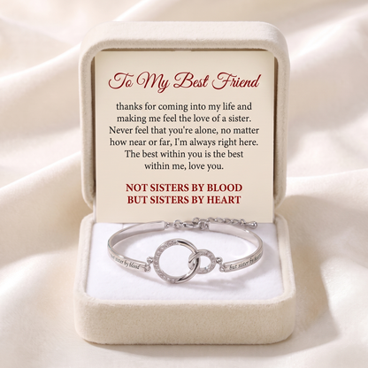 Chosen Sister — Engraved Pavé Bangle