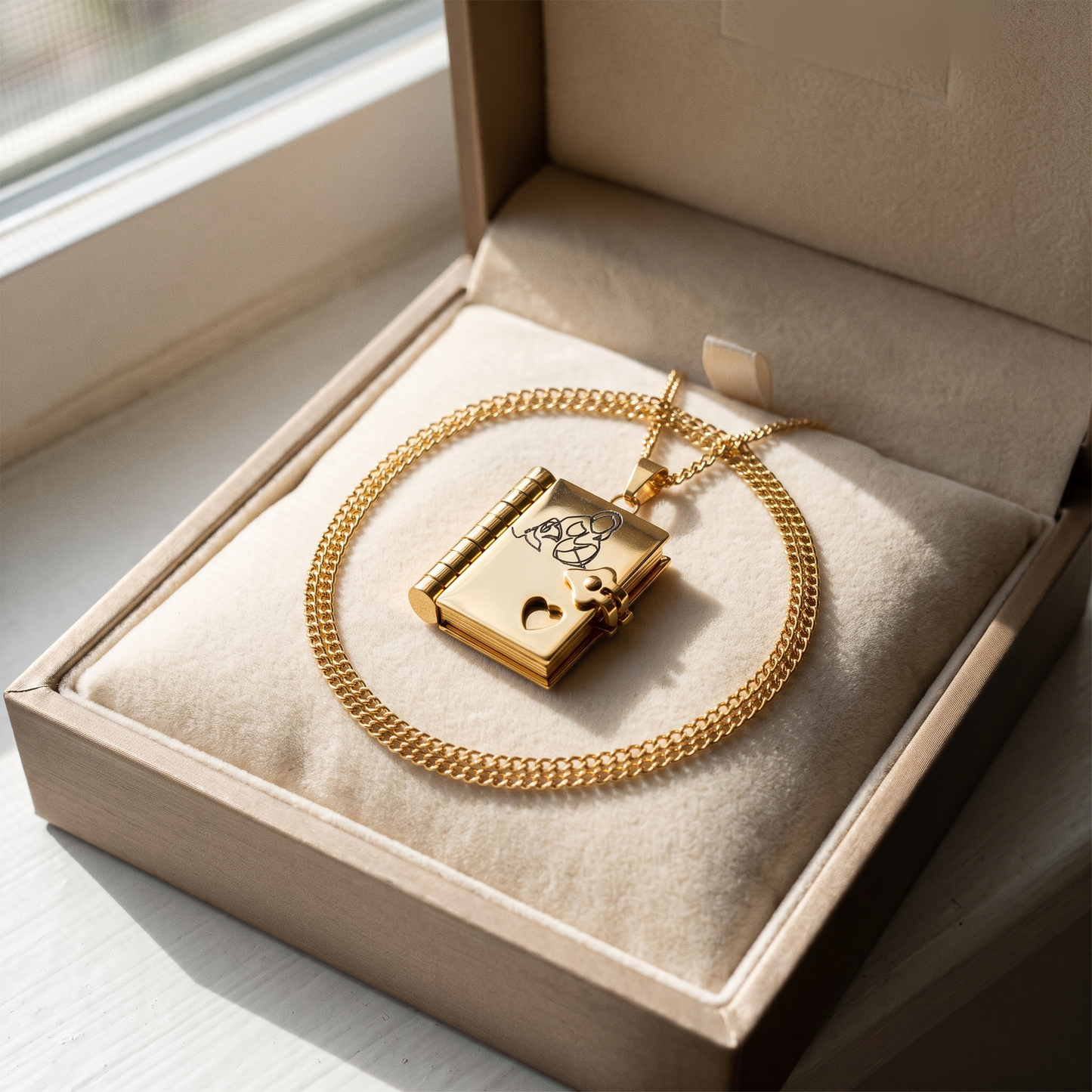 The Story of Us — Granddaughter Book Locket Necklace