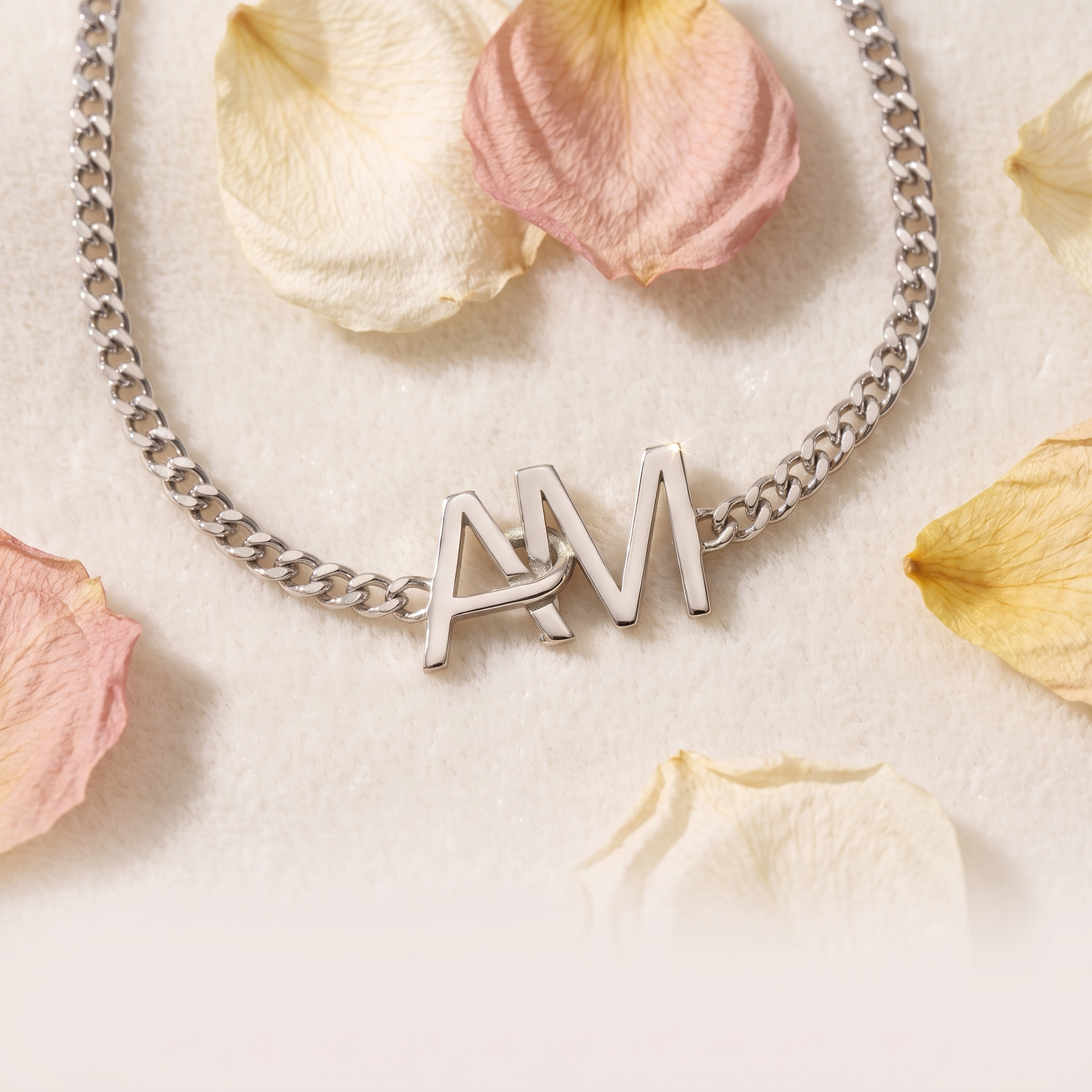 Yours & Mine — Interlocking Initial Bracelet