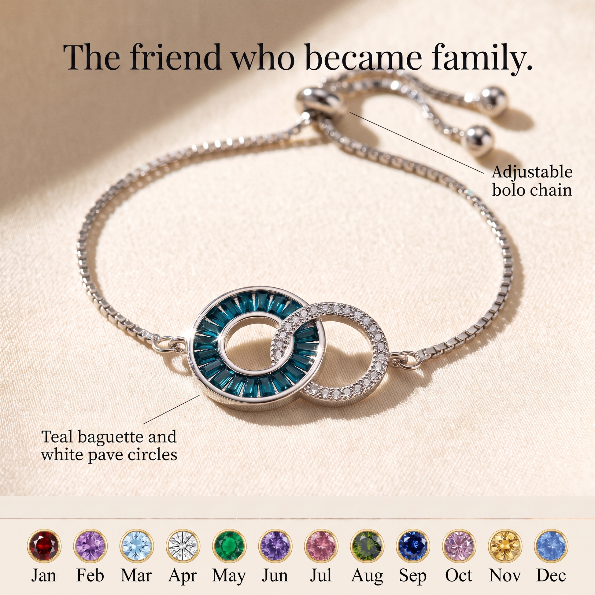 Sisters by Heart — Linking Circles Friendship Bracelet
