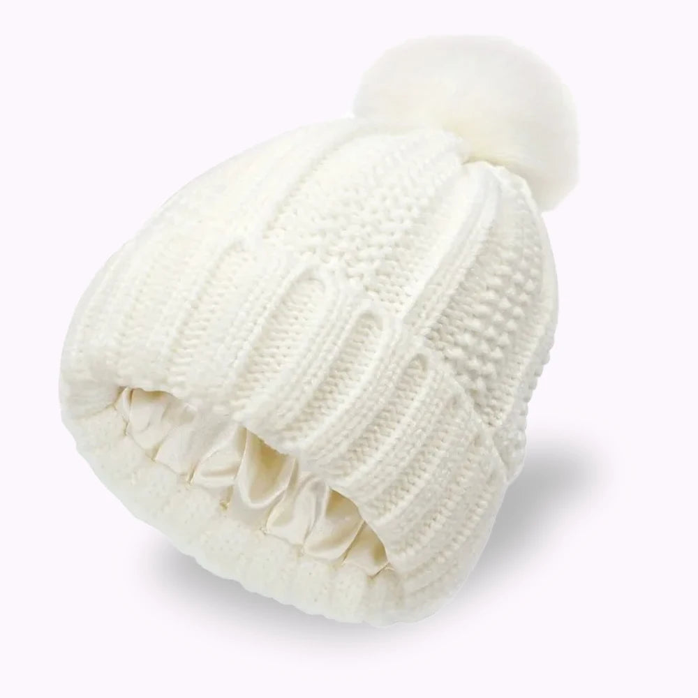 Cocoon - Bonnet Hiver Doublure en Soie Satinée
