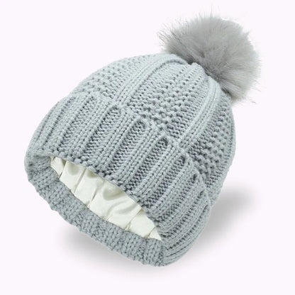 Cocoon - Bonnet Hiver Doublure en Soie Satinée