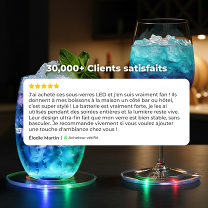 Dessous de verre lumineux