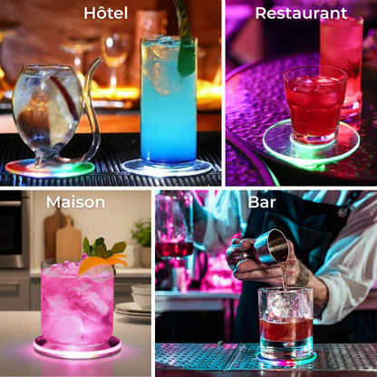 Dessous de verre lumineux