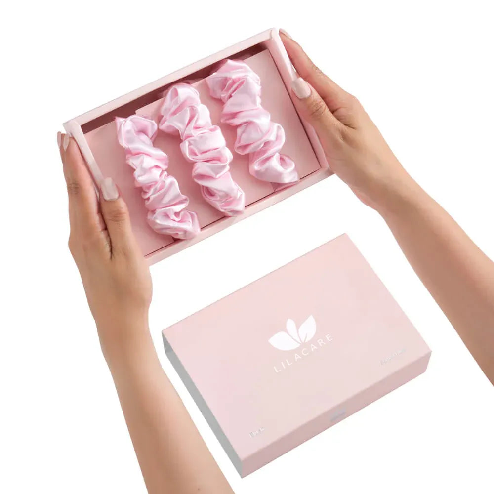 SilkyLoop - Chouchou en Soie - Lot de 3