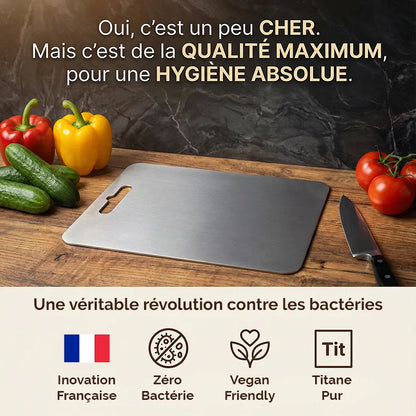 Planche à Découper 100% Pure Titane