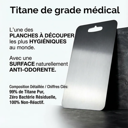 Planche à Découper 100% Pure Titane